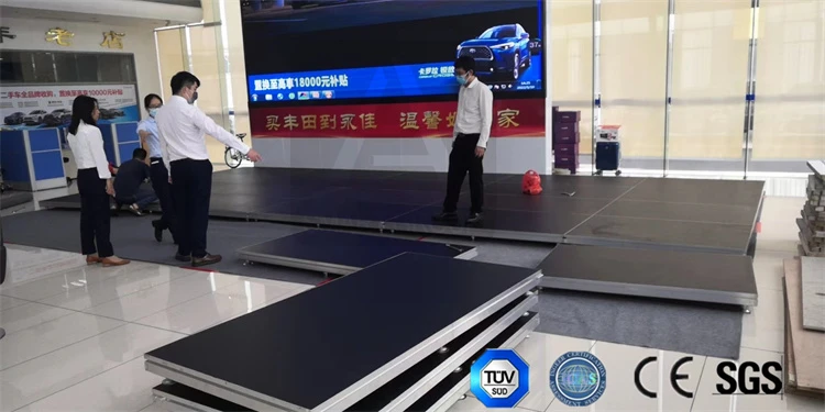 indoor concert stage